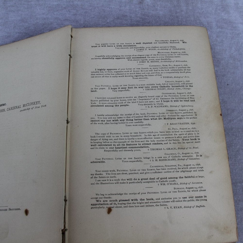 1880 Antique Religious Book - Picture 9 of 12